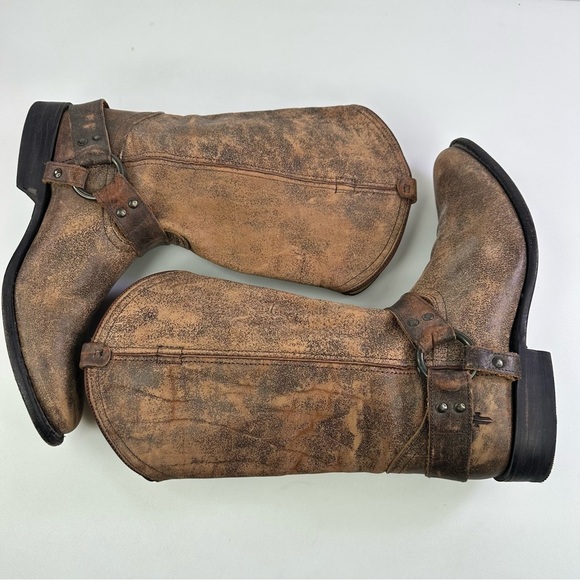 Frye Women's Brown Riding Boots Wyatt Harness Size 9.5B - Picture 2 of 7